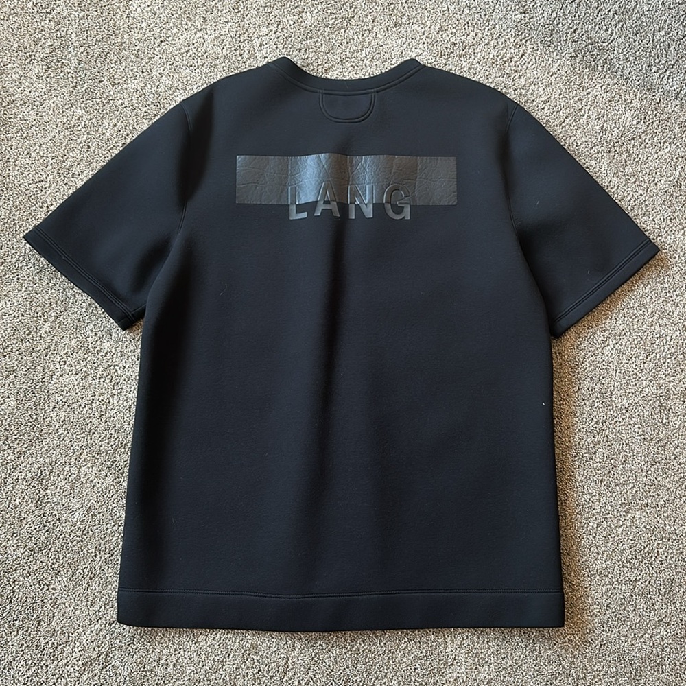 Helmut Lang Medium Boxy Short Sleeve Shirt Black - Picture 3 of 3